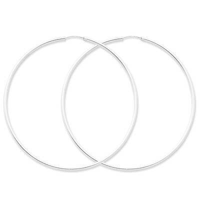 Hoop Earrings Sterling Silver QE4645, MPN: QE4645, 883957932552