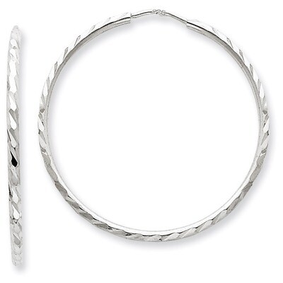 Hoop Earrings Sterling Silver QE4656, MPN: QE4656, 883957932668