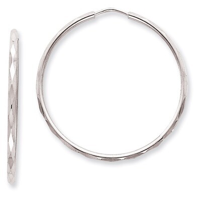 Hoop Earrings Sterling Silver QE4658, MPN: QE4658, 883957932682