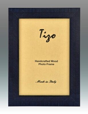 Tizo Blue Lovers Wood Picture Frame 5 x 7 Inch, MPN: BIA20BL-57,