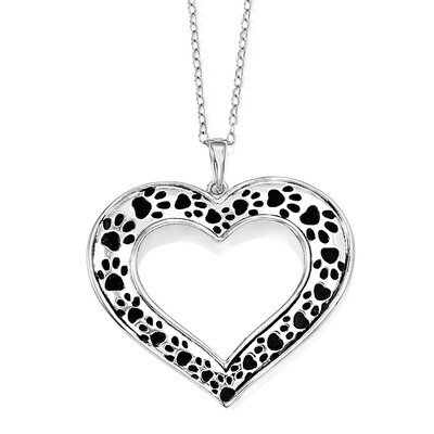 Animal Lover 18 Inch Necklace Sterling Silver Antiqued QSX566, MPN: QSX566, 886774254265