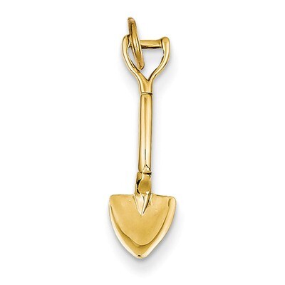 3-D Spade Charm 14k Gold A2140, MPN: A2140, 883957853482