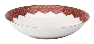 Deshoulieres Dhara Red Soup Cereal Plate AC-JR7438, MPN: AC-JR7438, 3104361259231