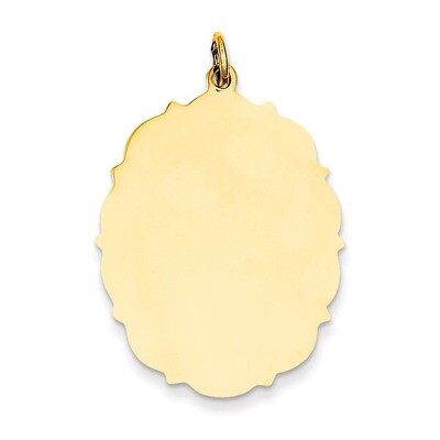 Plain .018 Gauge Engravable Disc Charm 14k Gold XM231/18, MPN: XM231/18, 883957493787