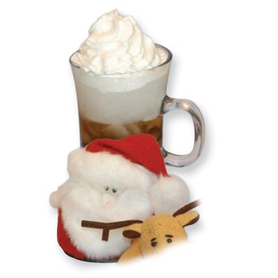 Plush Santa Slipper Attachable Coasters GM3515