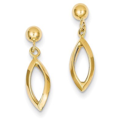 Post Dangle Earrings 14k Gold TL899, MPN: TL899, 869944869100