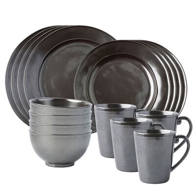 Juliska Pewter Stoneware 16 Piece Set KP200SET/91, MPN: KP200SET/91, 810090260990