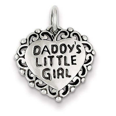 Antiqued Daddy&#39;s Little Girl Sterling Silver QC6015, MPN: QC6015, 883957914091