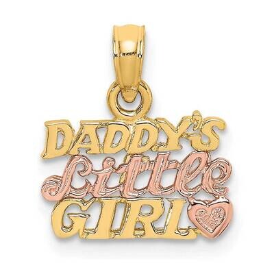 Daddy&#39;S Little Girl Charm 14k Two-tone Gold K9111, MPN: K9111, 637218043057