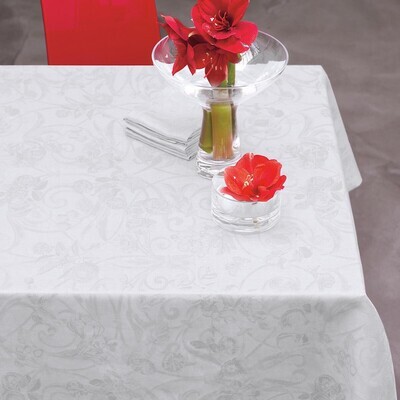 Le Jacquard Francais Tivoli White Yardage 71 Inch (per meter), MPN: 14588, 3660269145880