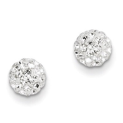 Crystal 6mm Post Earrings 14k Gold YE1546, MPN: YE1546, 886774761770