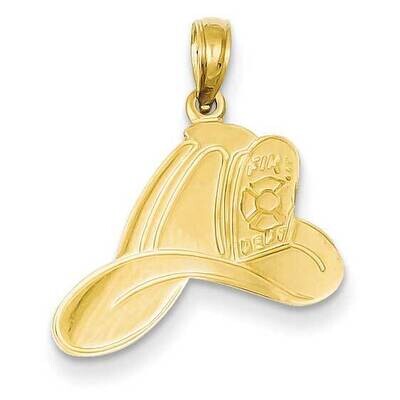 Fire Dept Helmet Pendant 14k Gold K2839, MPN: K2839, 637218015542