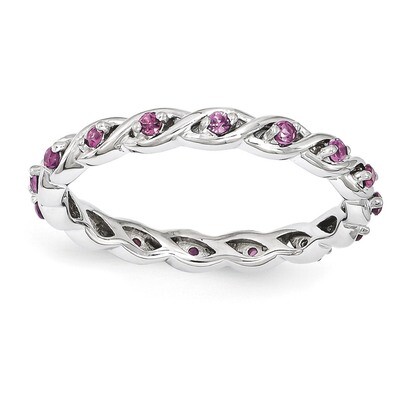 Rhodolite Garnet Ring - Sterling Silver QSK1475, MPN: QSK1475, 886774203966