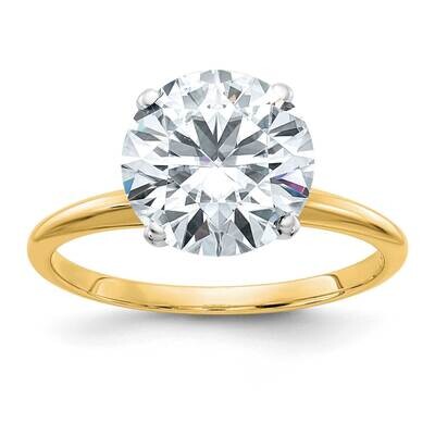 3ct. D E F Pure Light Round Moissanite Solitaire Ring 14k Gold YGSH15-17MP-6, MPN: YGSH15-17MP-6,