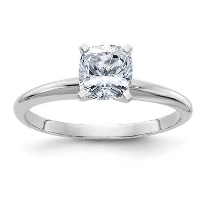 1ct. D E F Pure Light Cushion Moissanite Solitaire Ring 14k White Gold WGSH13C-12MP-7, MPN: WGSH13C…