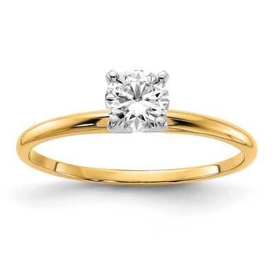 1/2ct. G H I True Light Round Moissanite Solitaire Ring 14k Gold YGSH13-9MT, MPN: YGSH13-9MT, 19110…
