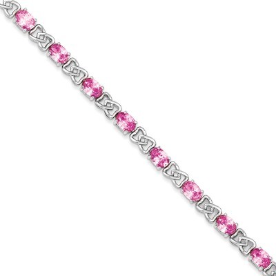 Pink Diamond Bracelet Sterling Silver QX423CZ, MPN: QX423CZ, 191101286025