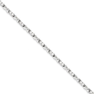X&amp;O Bracelet Sterling Silver Diamond QX529CZ, MPN: QX529CZ, 191101369674