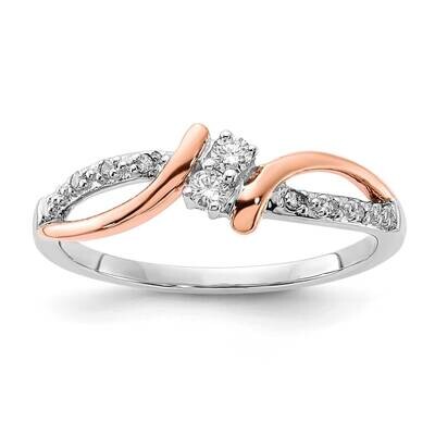 10k Gold Two Tone Diamond Fashion Ring RLD4107-0WRABS45