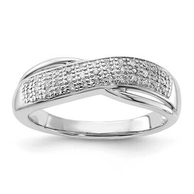 Sterling Silver Diamond Cluster Fashion Ring RLD3183/13SS-SSS53