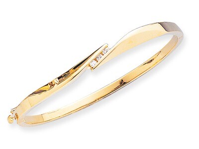 Diamond Bangle 14k Gold XB83AA, MPN: XB83AA, 883957086316