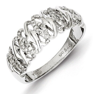 Ring Sterling Silver Rhodium-plated Diamond QR4913, MPN: QR4913, 883957439990