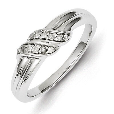 Ring Sterling Silver Rhodium-plated Diamond QR4862, MPN: QR4862, 883957439945