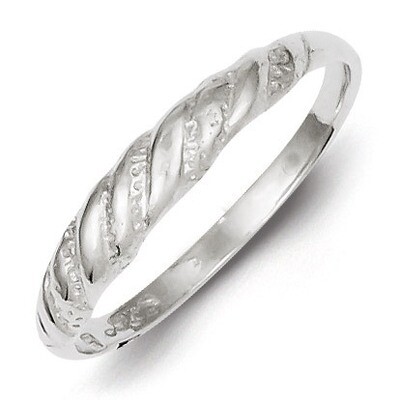 Twisted Ring Diamond-cut Sterling Silver QR113, MPN: QR113, 883957991580