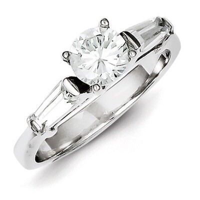Ring Sterling Silver Diamond QR1273, MPN: QR1273, 883957179742