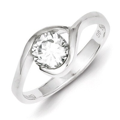 Ring Sterling Silver Diamond QR1002, MPN: QR1002, 883957983745