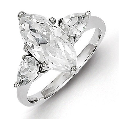 Ring Sterling Silver Diamond QR2064, MPN: QR2064, 883957186795