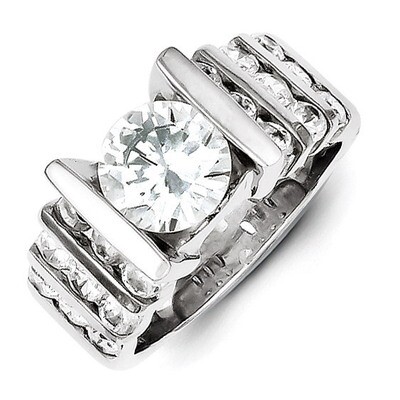 Ring Sterling Silver Diamond QR2025, MPN: QR2025, 883957185996