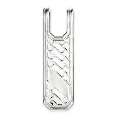 Money Clip Sterling Silver Rhodium-plated QQ494, MPN: QQ494, 191101192128