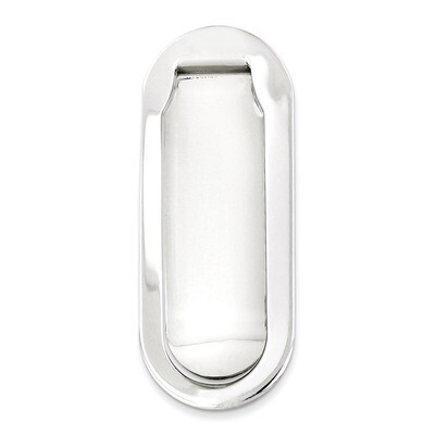 Money Clip Sterling Silver Rhodium-plated QQ493, MPN: QQ493, 191101192326