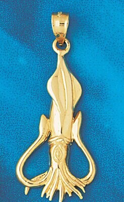 Dazzlers Jewelry Octopus Pendant Necklace Charm Bracelet in Yellow, White or Rose Gold 332, MPN: DZ…