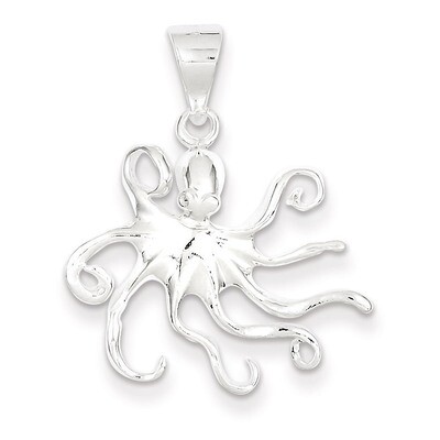 Octopus Charm Sterling Silver QC4037, MPN: QC4037, 883957909189