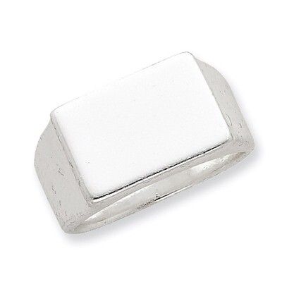 Signet Ring Sterling Silver QR2477-10, MPN: QR2477-10, 883957250663