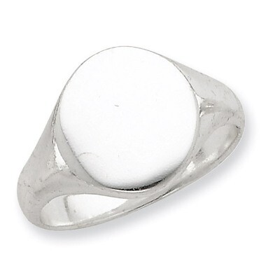 Signet Ring Sterling Silver QR2476-10, MPN: QR2476-10, 883957250632