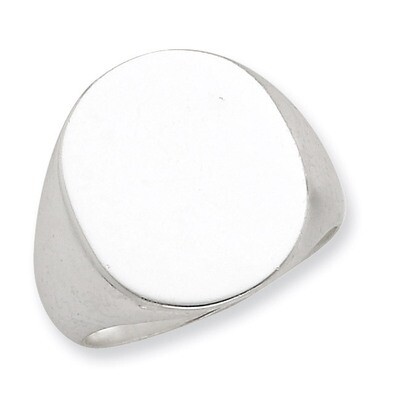 17x13mm Signet Ring Sterling Silver QR2440-10, MPN: QR2440-10, 883957249582