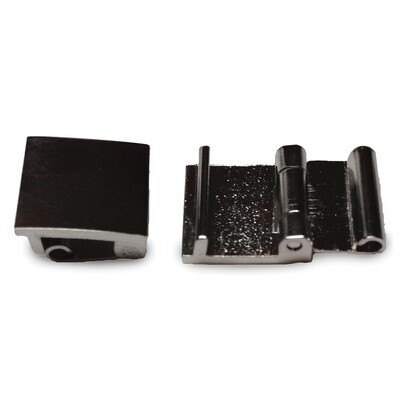 12mm Solid Nickel-plated Brass Open Style Fold-over Clasp 12 Inch FTL132W-12, MPN: FTL132W-12,
