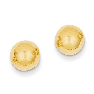 8mm Ball Post Earrings 14k Gold Polished X8MMG, MPN: X8MMG, 886774563244