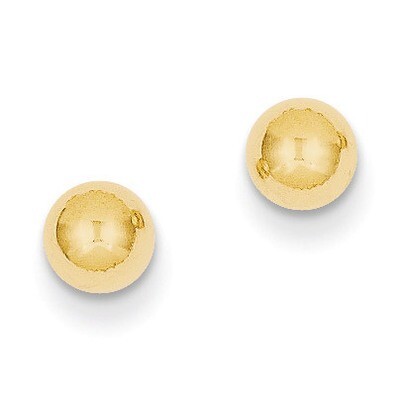 5mm Ball Post Earrings 14k Gold Polished X5MMG, MPN: X5MMG, 886774563213
