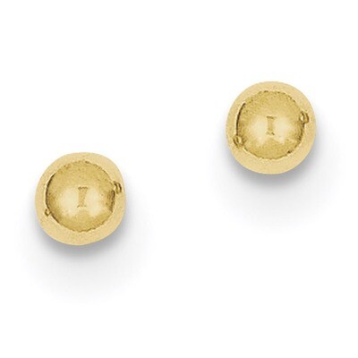 Polished 4mm Ball Post Earrings 10k Gold 10X4MMG, MPN: 10X4MMG, 191101344572