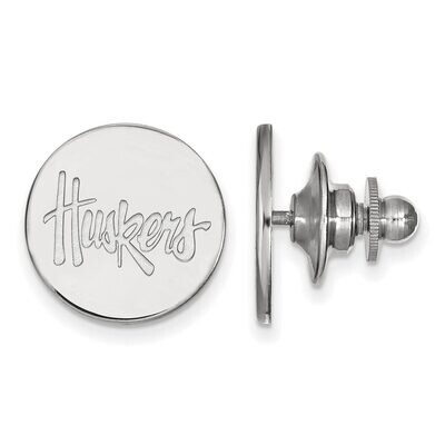 University of Nebraska Lapel Pin 14k White Gold 4W064UNE, MPN: 4W064UNE, 886774853093