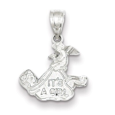 It&#39;s A Girl Charm Sterling Silver QC1299, MPN: QC1299, 191101464850