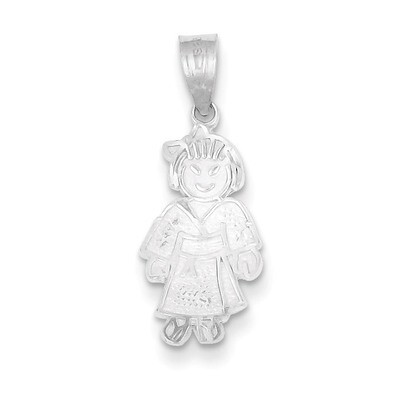Girl Martial Arts Charm Sterling Silver QC1365, MPN: QC1365, 883957578217