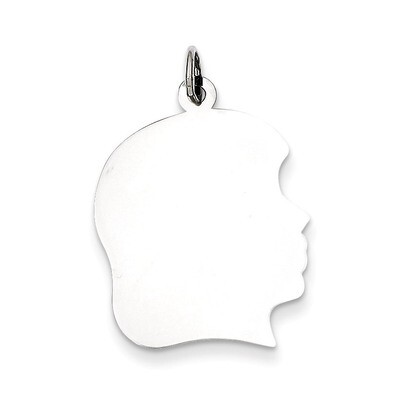 Girl Disc Charm Engravable Sterling Silver QM365/18, MPN: QM365/18, 883957545592