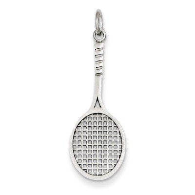Tennis Racquet Charm 14k White Gold WCH137, MPN: WCH137, 886774119823