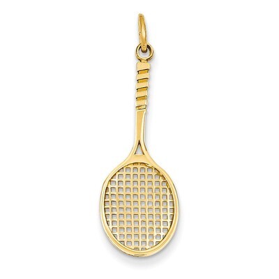 Tennis Racquet Charm 14k Gold C1224, MPN: C1224, 886774087511