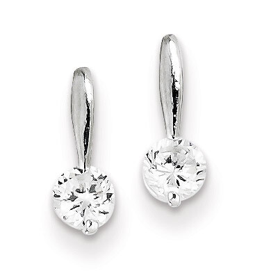 Earrings Sterling Silver Diamond QE1683, MPN: QE1683, 883957922454